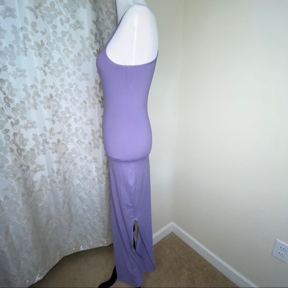 Purple Racerback Maxi Dress Size Small - Picture 4 of 5